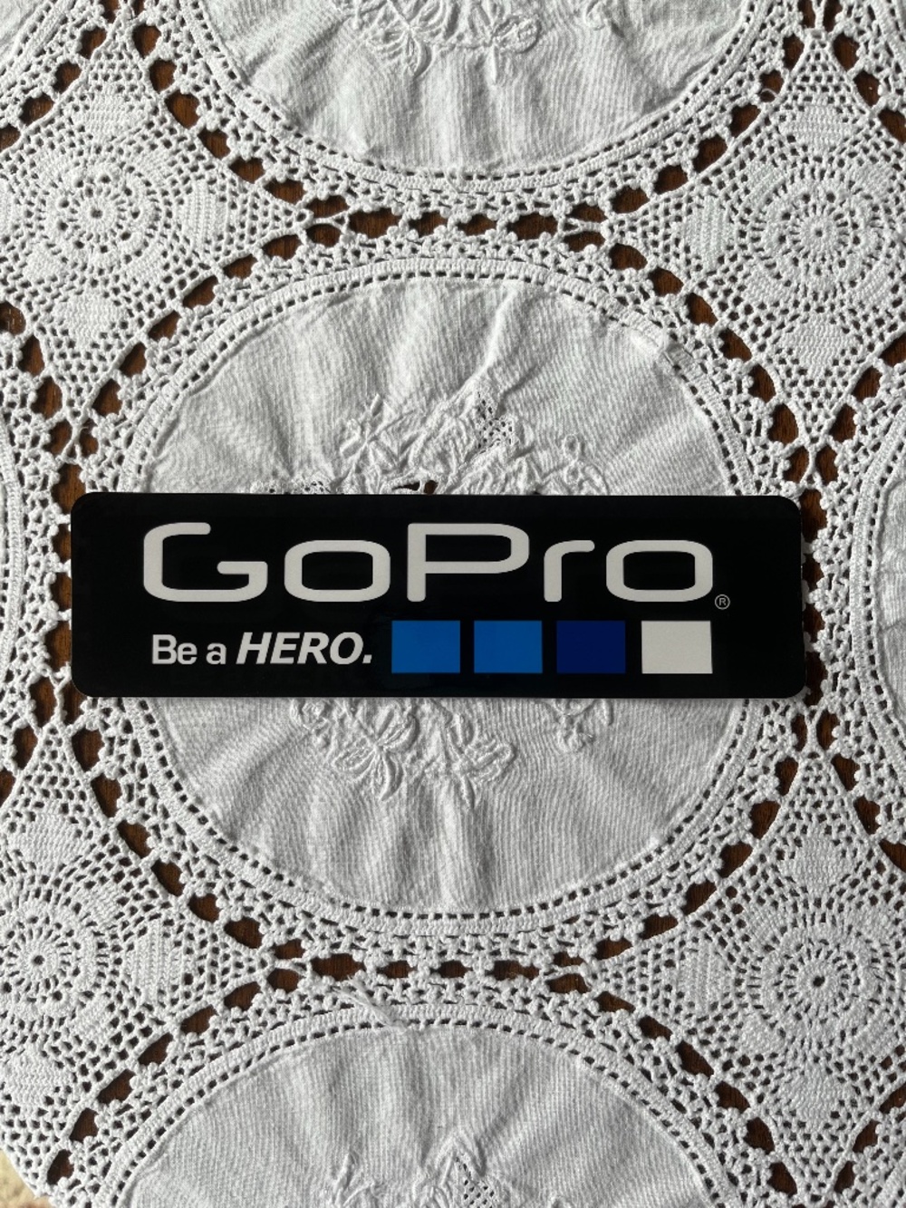 NEW GoPro Be a HERO black, blue & white decal sticker